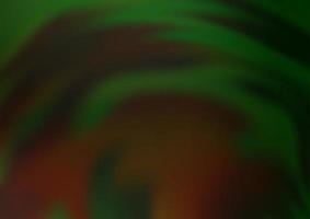 Dark Green vector blurred shine abstract pattern.