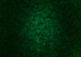 textura de vector verde oscuro en estilo rectangular.