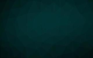 Dark Green vector shining triangular background.