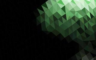 Dark Green vector polygonal template.