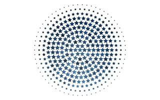 Light BLUE vector pattern with christmas stars.