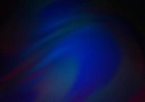 Dark BLUE vector background with curved circles.