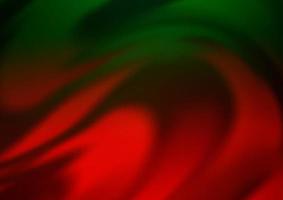 Dark Green, Red vector background with liquid shapes.