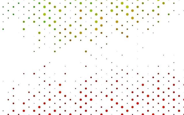 Light Green, Red vector backdrop with dots.