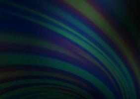 Dark BLUE vector background with bent lines.