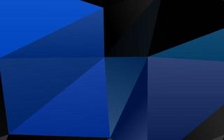 Dark BLUE vector shining triangular pattern.