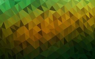 Dark Green, Yellow vector abstract mosaic background.