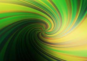 Dark Green, Yellow vector blurred shine abstract background.