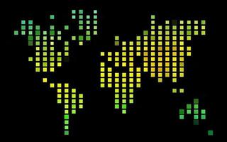 Dark Green, Yellow vector layout with lines, rectangles.