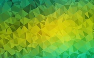 Light Green, Yellow vector abstract polygonal texture.