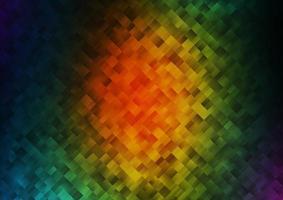 Dark Multicolor, Rainbow vector pattern in square style.