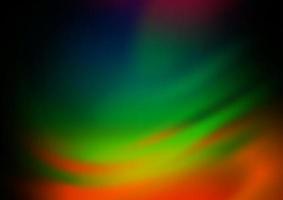 Dark Multicolor, Rainbow vector blurred and colored template.