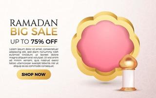 Ramadan Big Sale 3D vector