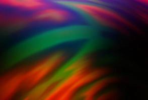 Dark Multicolor, Rainbow vector abstract blurred background.