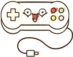 Game Controller Chalk Drawing vector