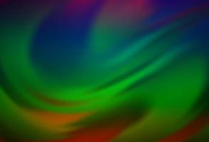 Dark Multicolor, Rainbow vector abstract blurred background.