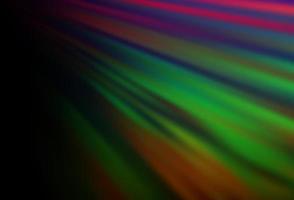 Dark Multicolor, Rainbow vector texture with colored lines.