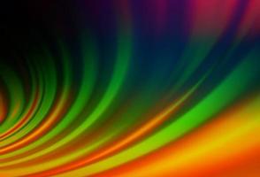 Dark Multicolor, Rainbow vector template with bubble shapes.
