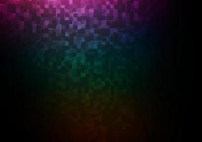 Dark Multicolor, Rainbow vector template with crystals, rectangles.