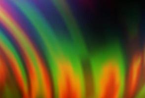Dark Multicolor, Rainbow vector pattern with liquid shapes.