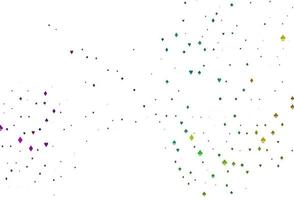 Light Multicolor, Rainbow vector pattern with symbol of cards.