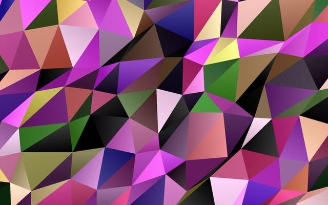 Light Multicolor, Rainbow vector low poly layout.