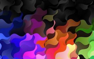 Light Multicolor, Rainbow vector pattern with lava shapes.