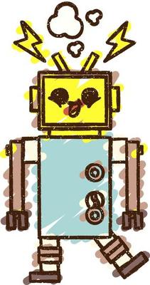Robot Chalk Drawing