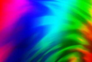 Light Multicolor, Rainbow vector blurred and colored pattern.