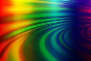 Light Multicolor, Rainbow vector pattern with bent ribbons.