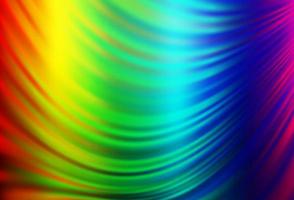 Light Multicolor, Rainbow vector background with liquid shapes.