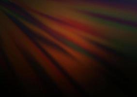 Dark Orange vector blurred shine abstract background.