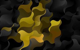 Light Orange vector pattern with curved circles.