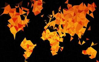 Light Orange vector polygon abstract background.