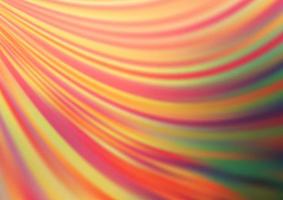 Light Orange vector pattern with lines, ovals.