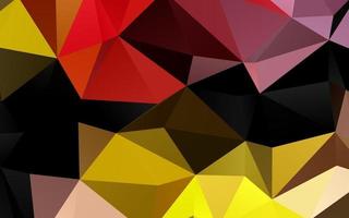 rosa claro, textura de mosaico de triángulo vectorial amarillo. vector