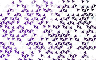 diseño transparente de vector púrpura claro con líneas, triángulos.
