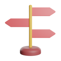 caminos de dirección de flecha de poste indicador png