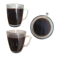 Cofee on cup with three angle png