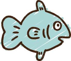 Fish Chalk Drawing vector