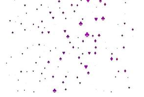 Light Purple vector pattern with symbol of cards.