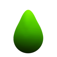 fruit concept van groen avocado voor dagelijks voeding. png