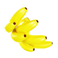 Fruits concept of yellow banana for daily nutrition. png