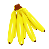 frukt begrepp av gul banan för dagligen näring. png