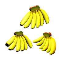 Fruits concept of yellow banana for daily nutrition. png