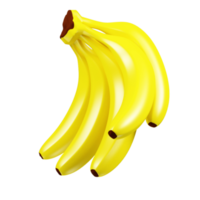 concepto de frutas de plátano amarillo para la nutrición diaria.