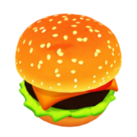 delicioso hambúrguer caseiro com pimentão e churrasqueira apto para o conceito de fast food. png