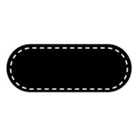 svart och vit ram, png med transparent bakgrund.