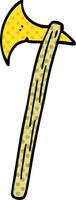 cartoon doodle golden large axe