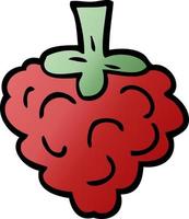 cartoon doodle raspberry vector